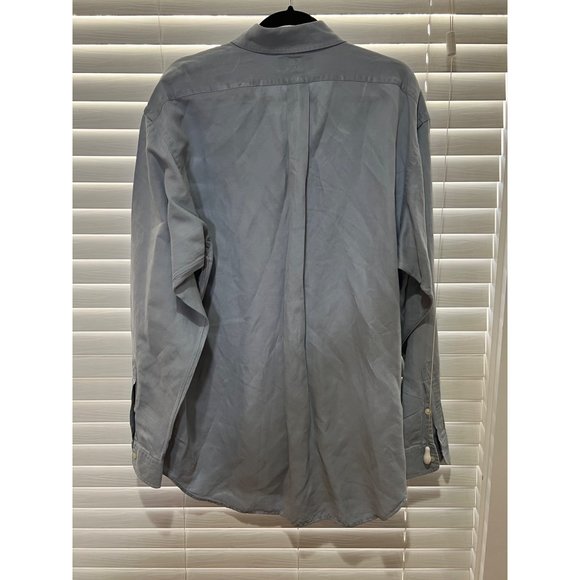Ralph‎ Lauren Silk and Linen Long Sleeve Button Up Shirt - Size L - Picture 5 of 5